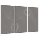 vidaXL 3 db napmintás corten acél kerti faldísz 105 x 55 cm