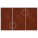 vidaXL 3 db napmintás corten acél kerti faldísz 105 x 55 cm