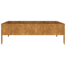 vidaXL corten acél kerti magaságyás 100x100x33,5 cm