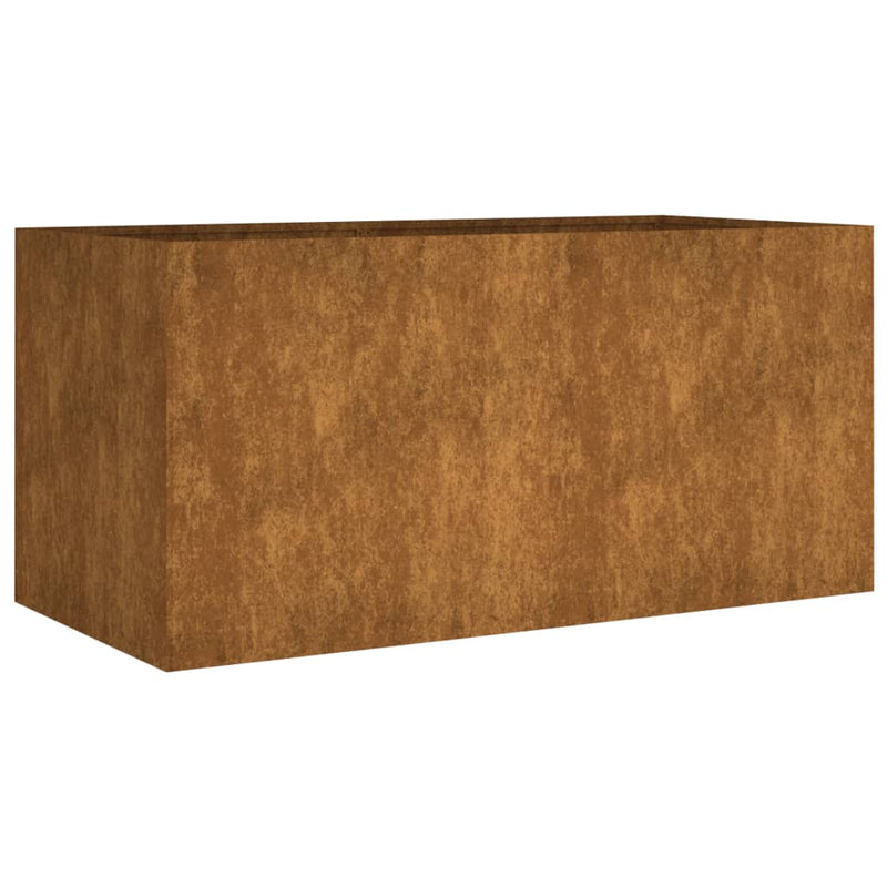 vidaXL corten acél növénytartó 80 x 40 x 40 cm