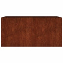 vidaXL corten acél növénytartó 80 x 40 x 40 cm