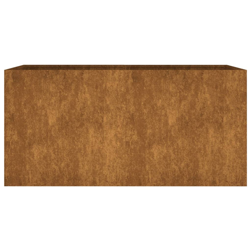 vidaXL corten acél növénytartó 80 x 40 x 40 cm
