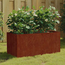vidaXL corten acél növénytartó 80 x 40 x 40 cm