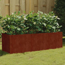 vidaXL corten acél kerti magaságyás 120 x 40 x 40 cm