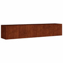 vidaXL corten acél kerti magaságyás 200x40x40 cm