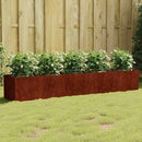 vidaXL corten acél kerti magaságyás 200x40x40 cm