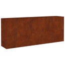 vidaXL corten acél kerti magaságyás 200x40x80 cm