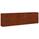 vidaXL corten acél kerti magaságyás 280x40x80 cm