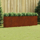 vidaXL corten acél kerti magaságyás 280x40x80 cm