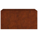 vidaXL corten acél növénytartó 80 x 40 x 40 cm