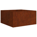 vidaXL corten acél növénytartó 80x80x40 cm