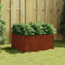 vidaXL corten acél növénytartó 80x80x40 cm