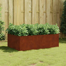 vidaXL corten acél kerti magaságyás 120x80x40 cm
