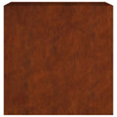vidaXL corten acél növénytartó 40x80x80 cm