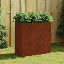 vidaXL corten acél növénytartó 40x80x80 cm