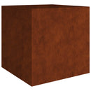 vidaXL corten acél növénytartó 80x80x80 cm