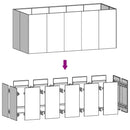 vidaXL corten acél kerti magaságyás 200x80x80 cm