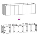 vidaXL corten acél kerti magaságyás 280x80x80 cm