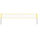 vidaXL sárga és fekete PE szövet tollaslabda háló 600 x 155 cm