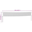 vidaXL sárga és fekete PE szövet tollaslabda háló 600 x 155 cm