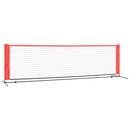 vidaXL fekete és piros poliészter teniszháló 300x100x87 cm