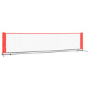 vidaXL fekete és piros poliészter teniszháló 400 x 100 x 87 cm