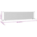 vidaXL fekete és piros poliészter teniszháló 400 x 100 x 87 cm