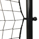 vidaXL fekete HDPE foci-visszapattanó háló 366 x 90 x 183 cm