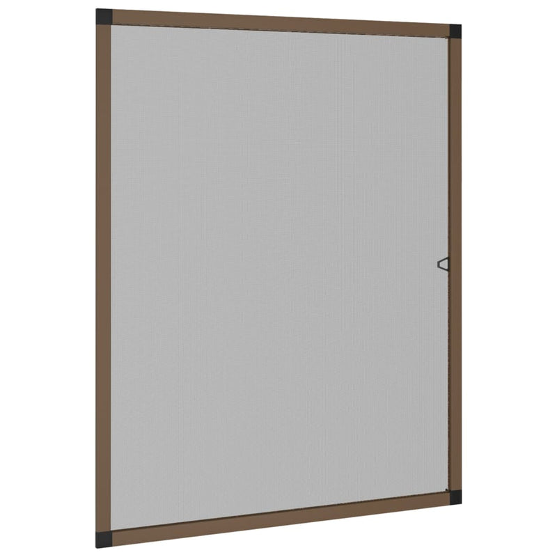 vidaXL barna ablakszúnyogháló 80x100 cm
