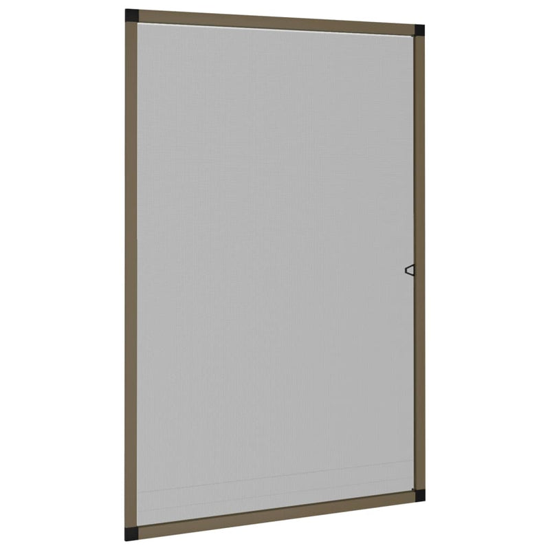 vidaXL barna ablakszúnyogháló 80 x 120 cm