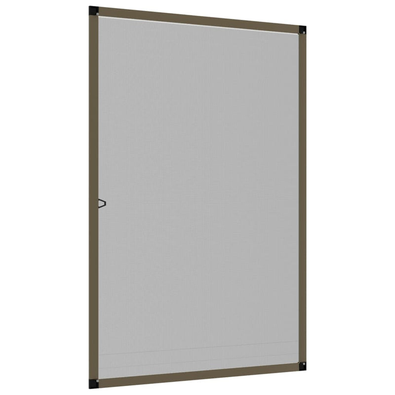 vidaXL barna ablakszúnyogháló 80 x 120 cm