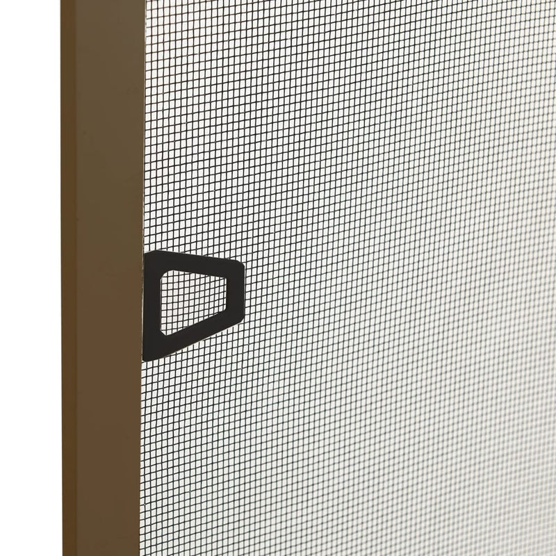 vidaXL barna ablakszúnyogháló 90x120 cm