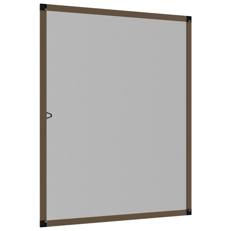 vidaXL barna ablakszúnyogháló 100x120 cm
