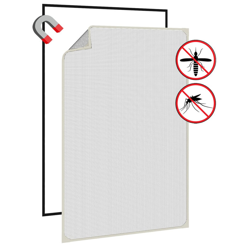 vidaXL fehér mágneses ablakszúnyogháló 80 x 120 cm