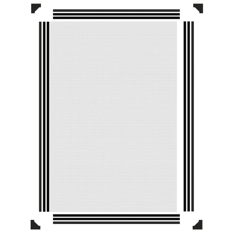 vidaXL antracitszürke mágneses ablakszúnyogháló 80 x 120 cm