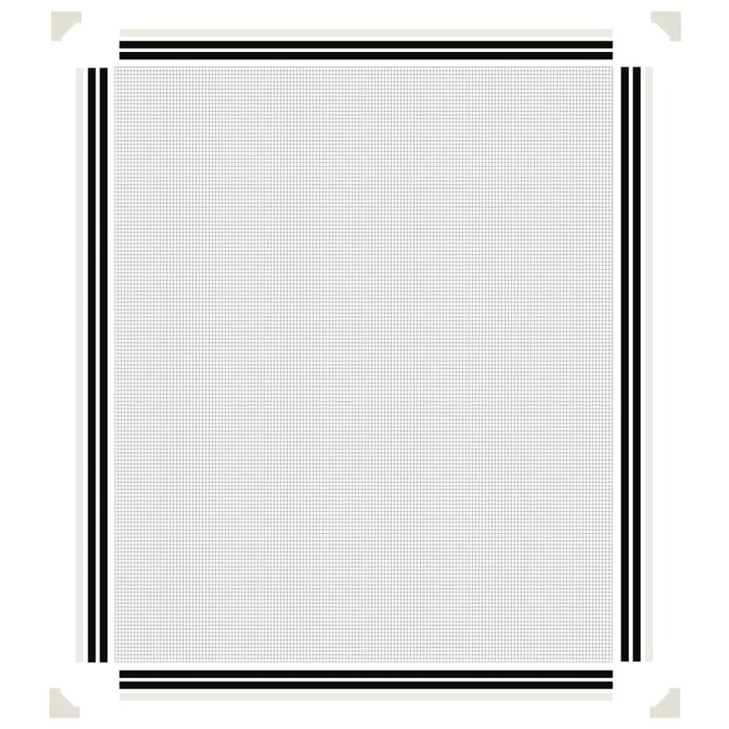 vidaXL fehér mágneses ablakszúnyogháló 100 x 120 cm