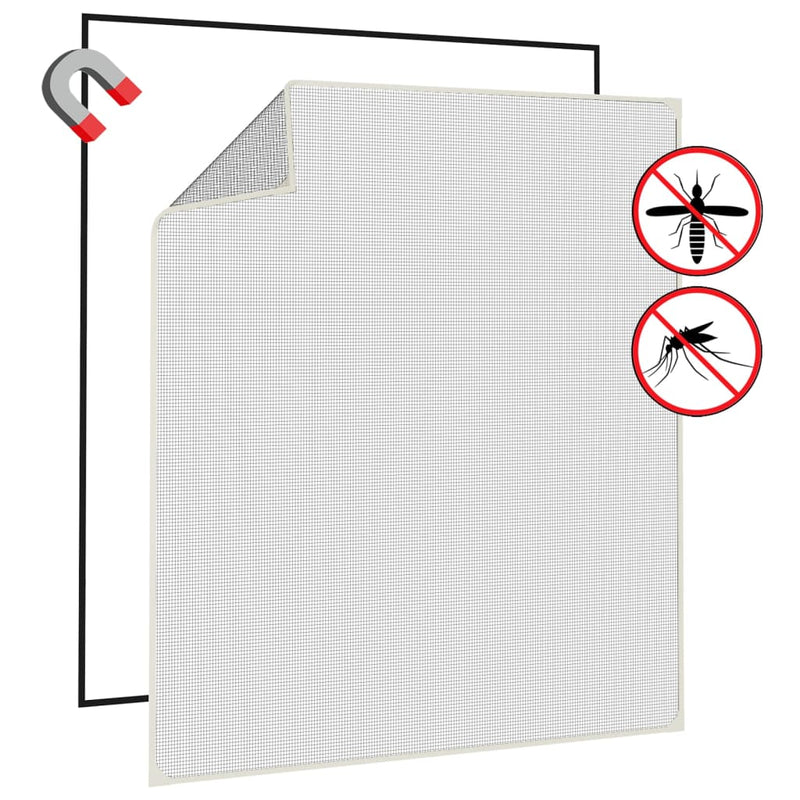 vidaXL fehér mágneses ablakszúnyogháló 130 x 150 cm