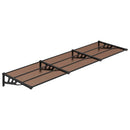 vidaXL fekete polikarbonát ajtóelőtető 297,5 x 90 cm