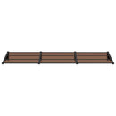 vidaXL fekete polikarbonát ajtóelőtető 297,5 x 90 cm