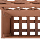 vidaXL barna WPC rácsos ültetőláda 65 x 33 x 135 cm