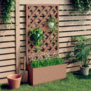 vidaXL barna WPC rácsos ültetőláda 65 x 33 x 135 cm