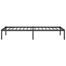 vidaXL fekete fém ágykeret 75 x 190 cm
