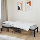 vidaXL fekete fém ágykeret 75 x 190 cm