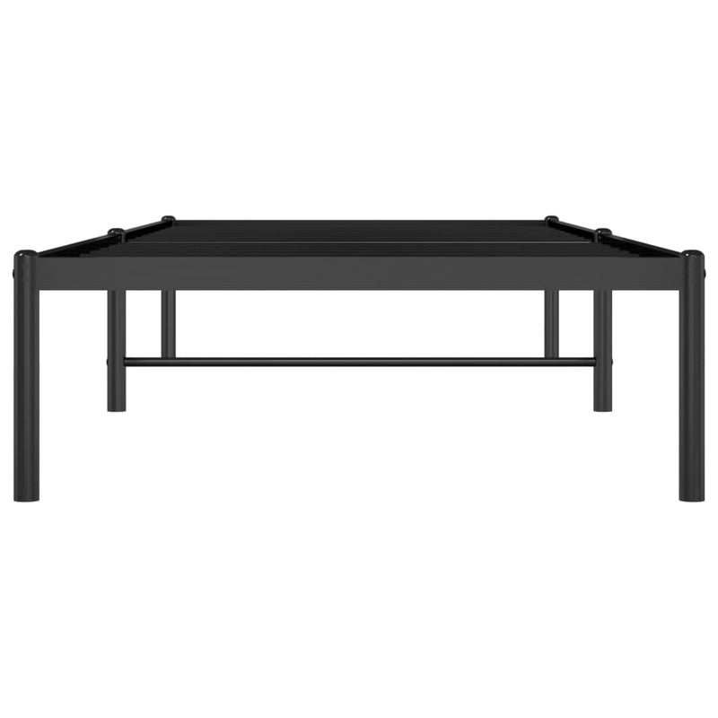 vidaXL fekete fém ágykeret 80 x 200 cm