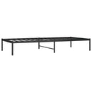 vidaXL fekete fém ágykeret 90 x 200 cm