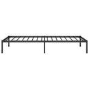 vidaXL fekete fém ágykeret 90 x 200 cm