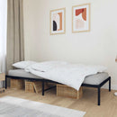 vidaXL fekete fém ágykeret 90 x 200 cm