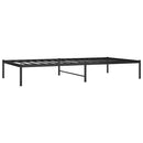 vidaXL fekete fém ágykeret 100 x 200 cm
