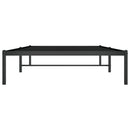 vidaXL fekete fém ágykeret 107 x 203 cm