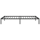 vidaXL fekete fém ágykeret 107 x 203 cm